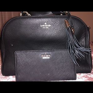 Kate Spade Top handle tassel bag with match wallet